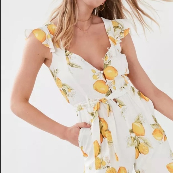 EUC For Love & Lemons Limonada Onesie jumpsuit romper Summer whimsical size XS - Picture 4 of 13